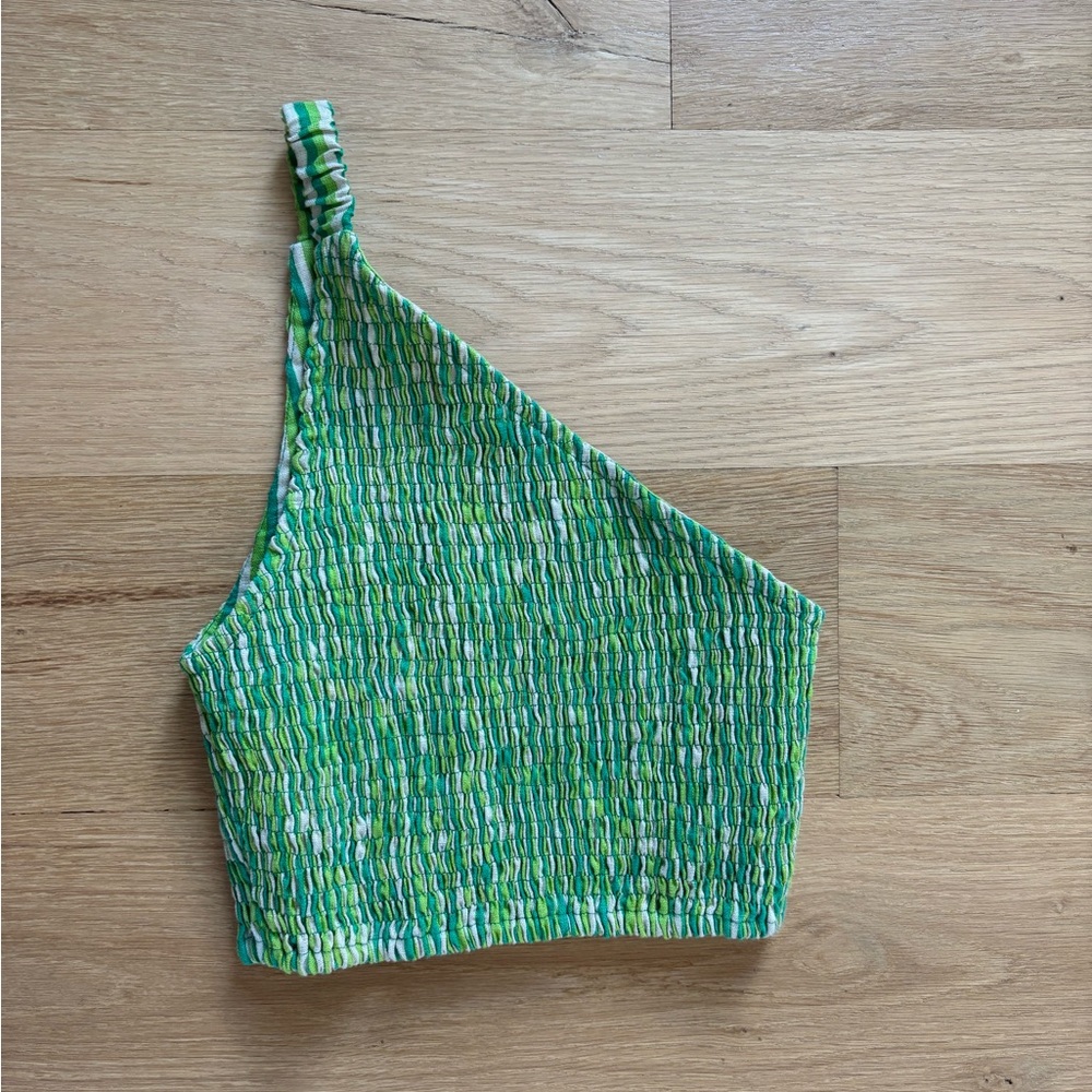 Asymmetrical Green Women's Top